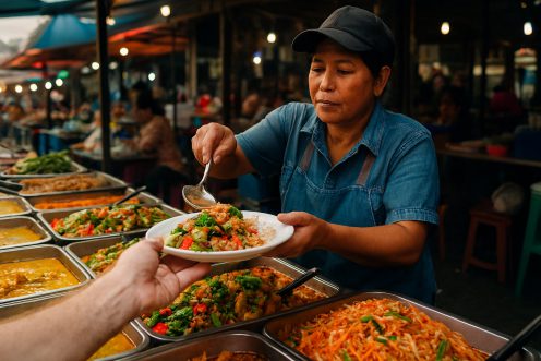 Pattaya vendor serve curry